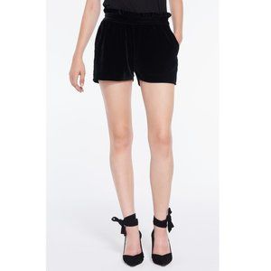 BNWT ba&sh Velvet Shorts in Black EU1 / US4 / Small